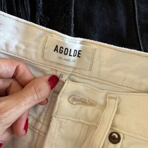 Agolde Off-White Denim Jeans Size 25